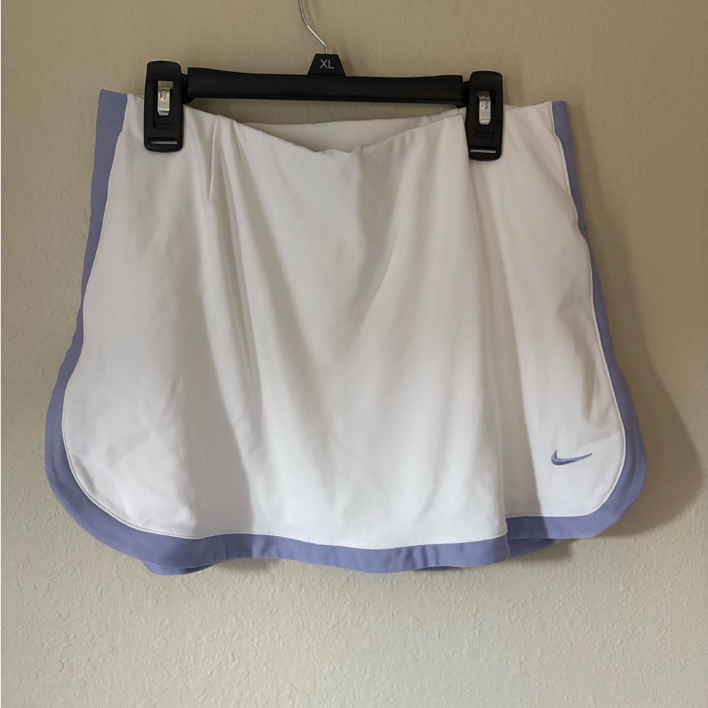 Vintage Nike white and purple tennis skort #tennisskirt